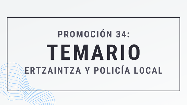 Descargar temario Ertzaintza: Promoción XXXIV